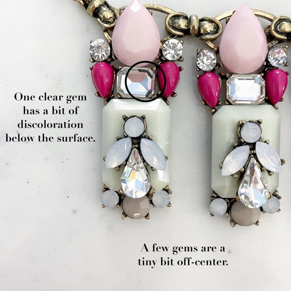 🆑 "Chelsea" Necklace || Pink & Mint Jewel - Picture 7 of 10